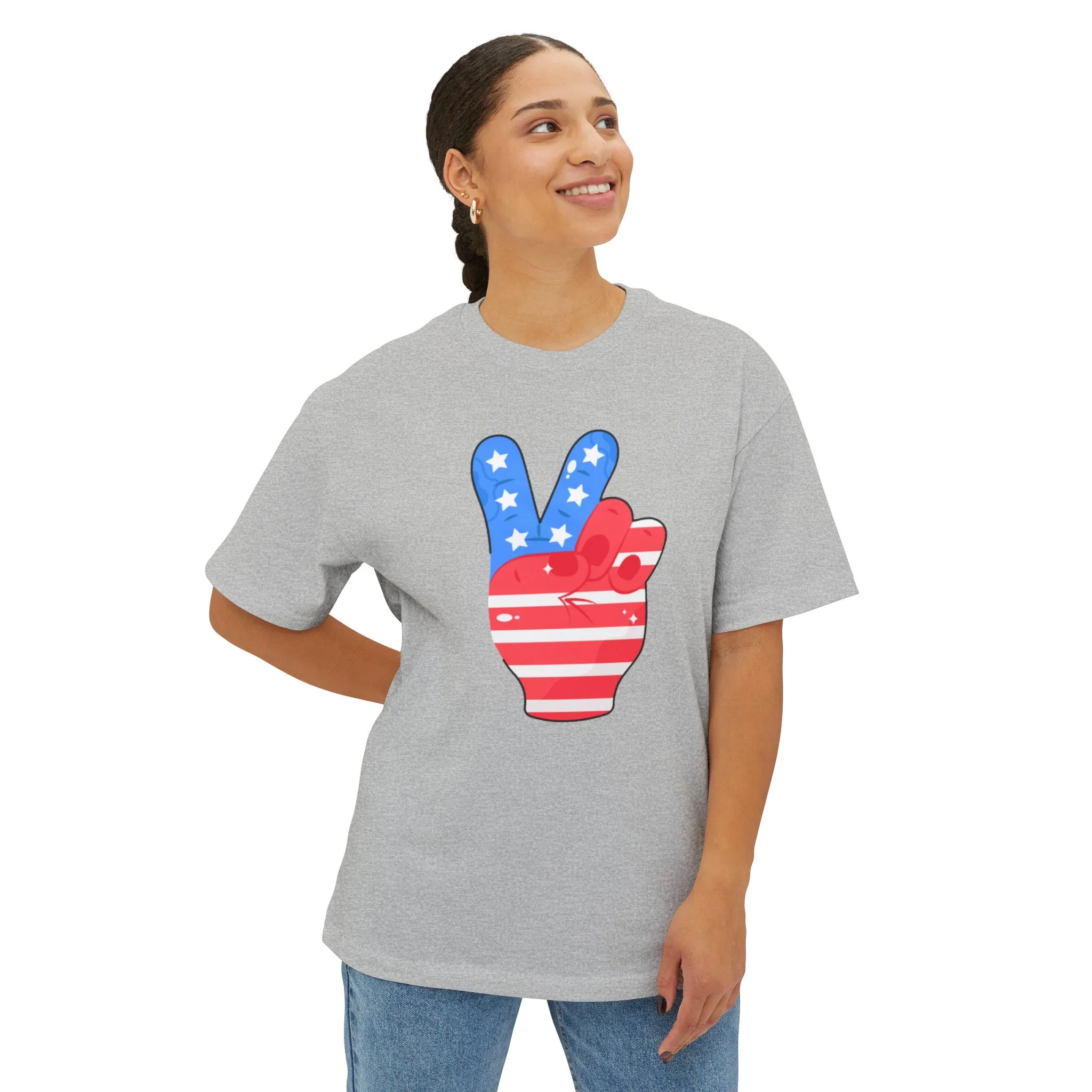 4th of July Peace Soft Cotton T-shirt