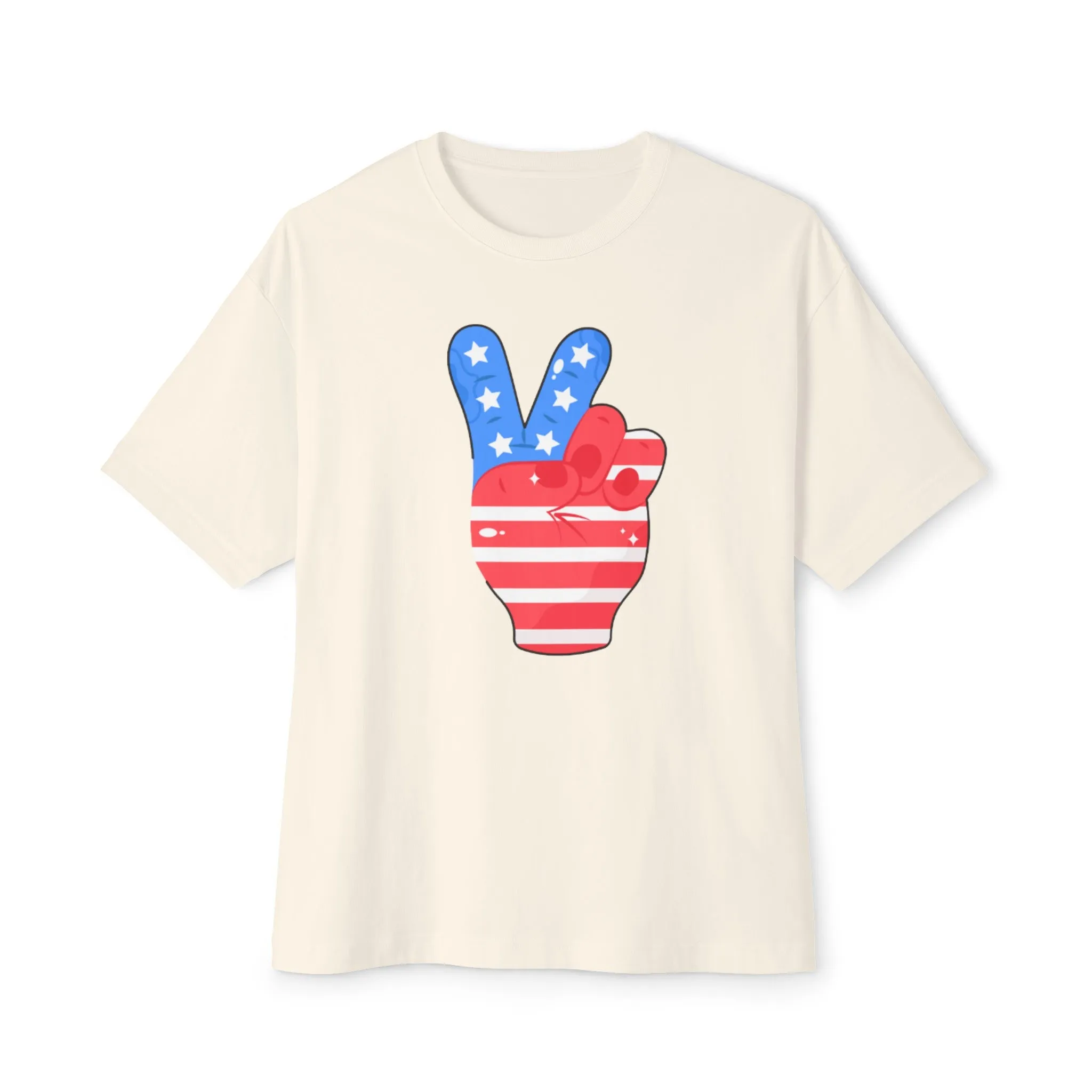 4th of July Peace Soft Cotton T-shirt