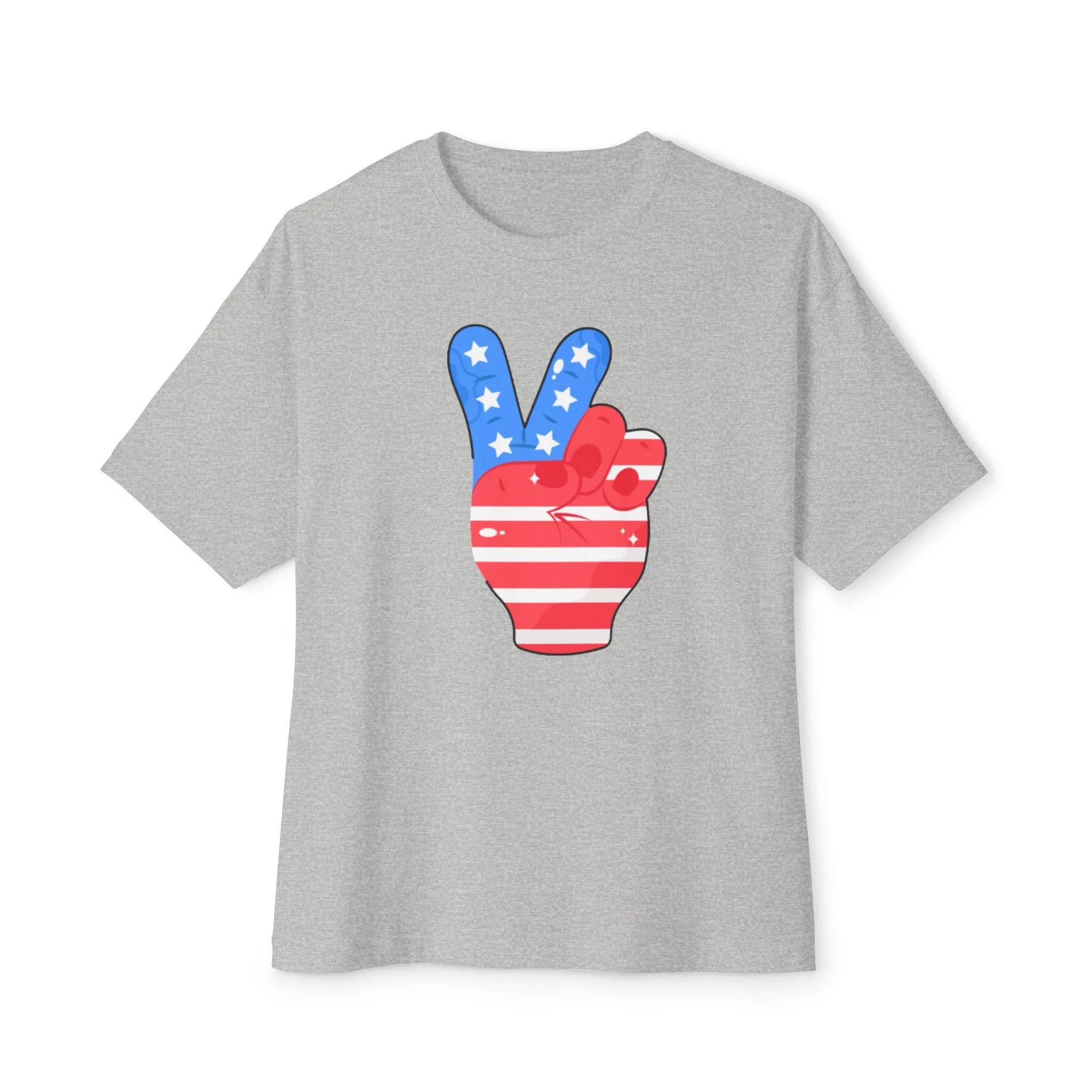 4th of July Peace Soft Cotton T-shirt