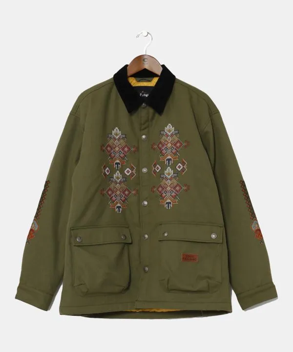 Amina x grn Kilim Pattern Embroidered Jacket