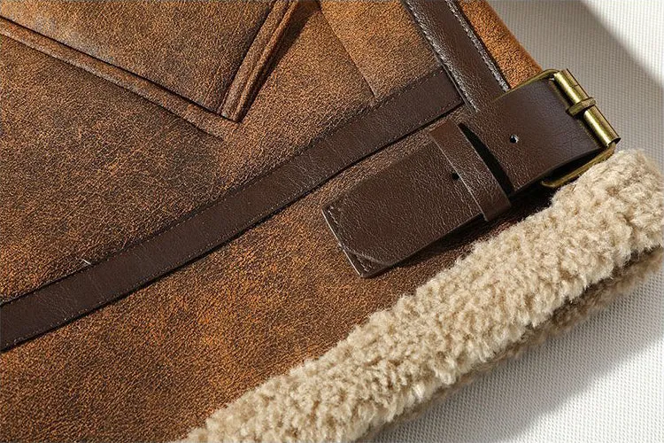 Aule Sherpa Fleece Suede Jackets