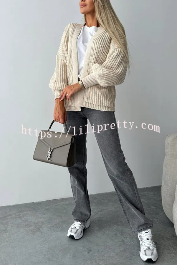 Coad Knitted Pocket Long Sleeved Cardigan