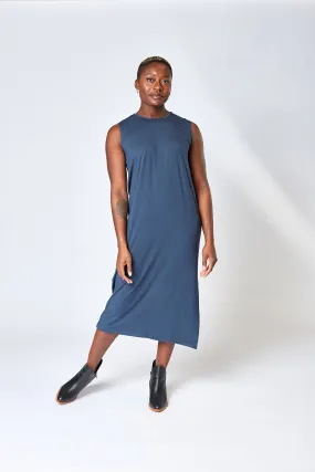 Column Midi Dress in Cornflower