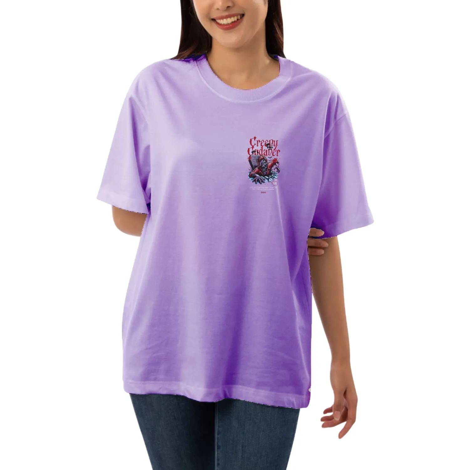 Creepy Womens Oversized T-shirt