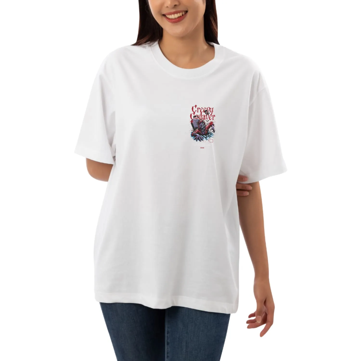 Creepy Womens Oversized T-shirt
