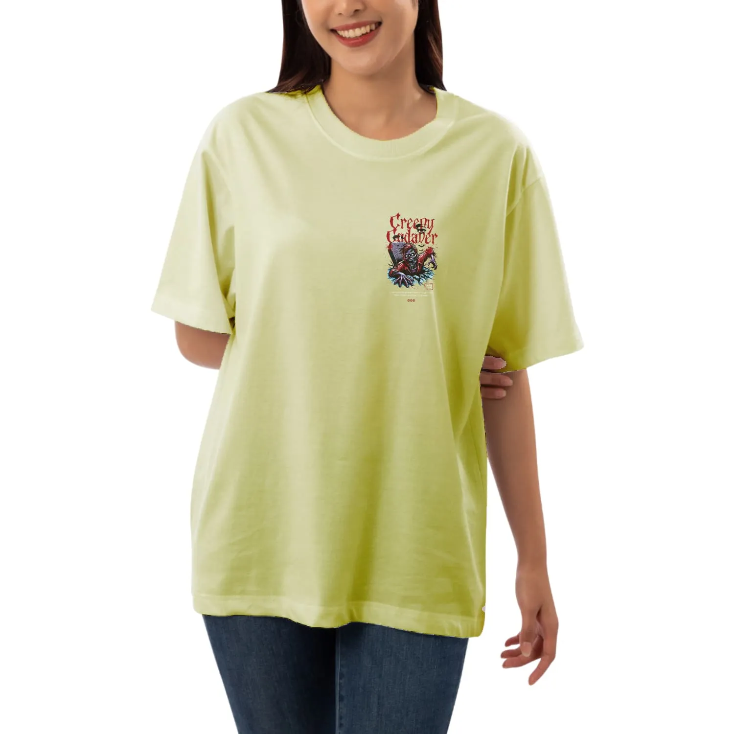 Creepy Womens Oversized T-shirt