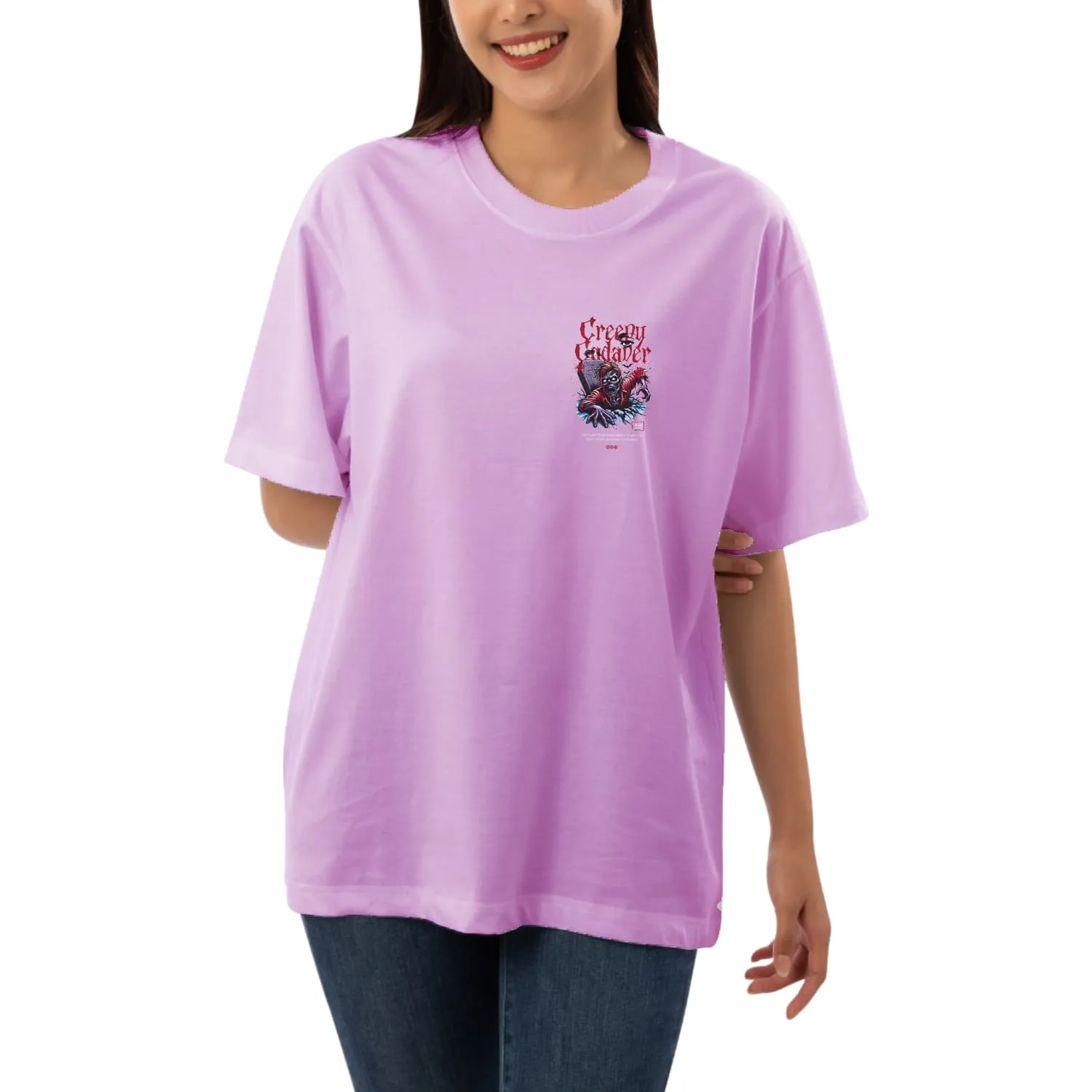 Creepy Womens Oversized T-shirt