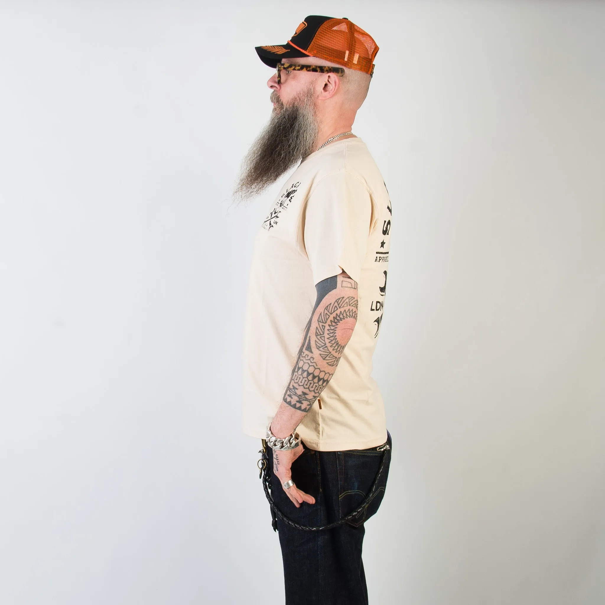 Death Valley T Shirt - Bone