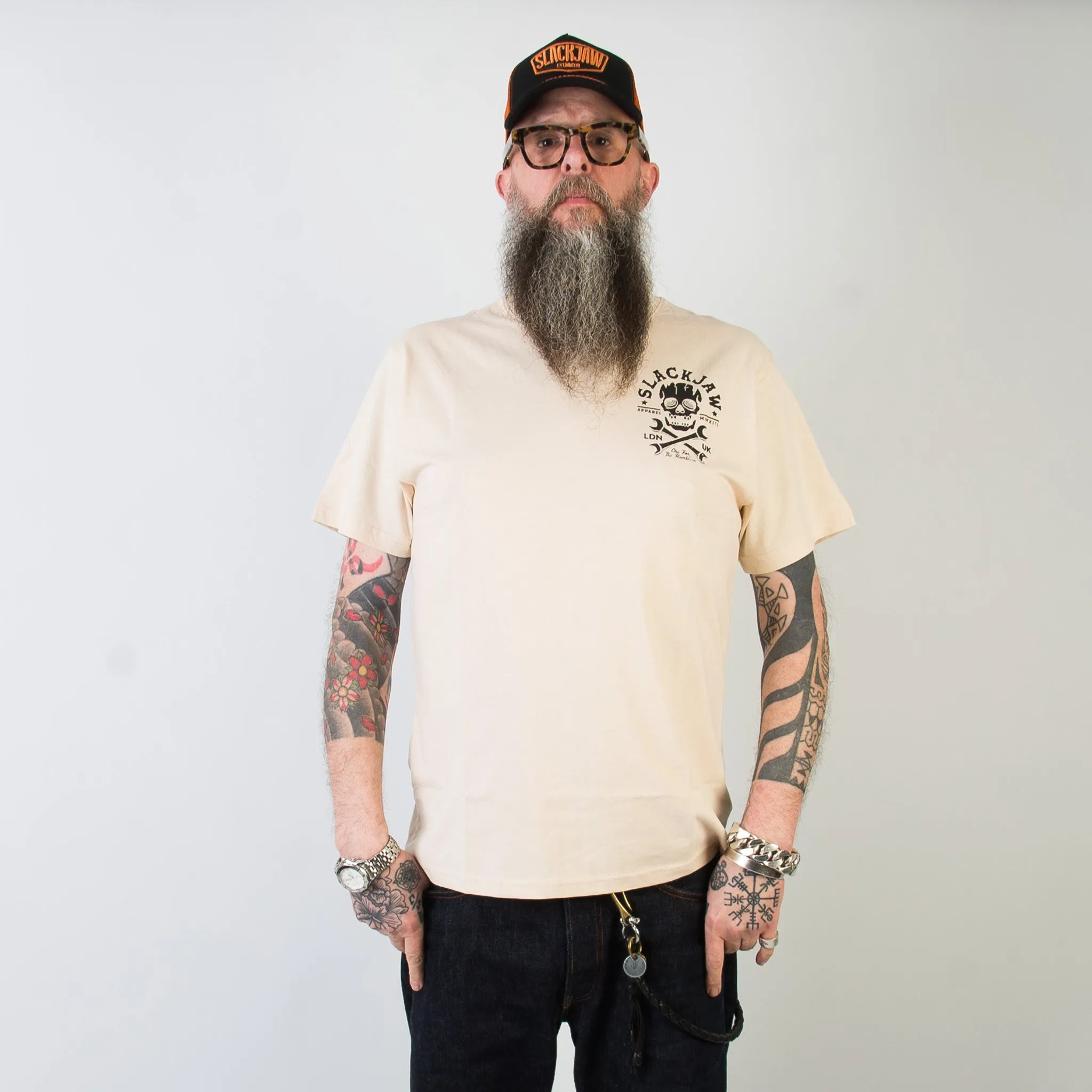 Death Valley T Shirt - Bone