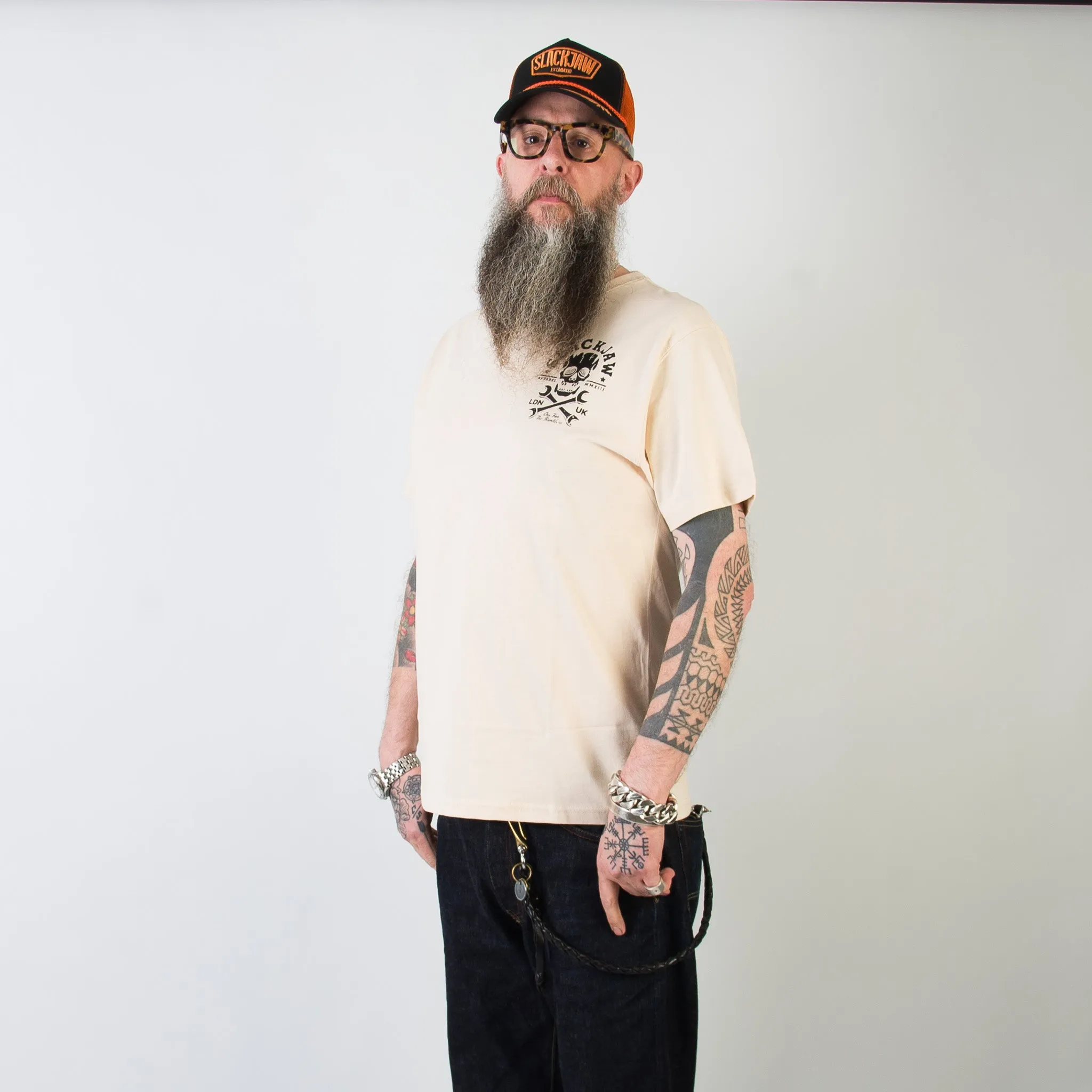 Death Valley T Shirt - Bone