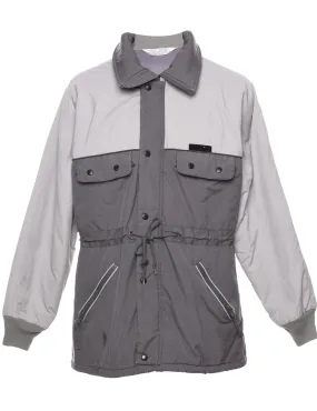 Grey & Beige Two-Tone Jacket - L