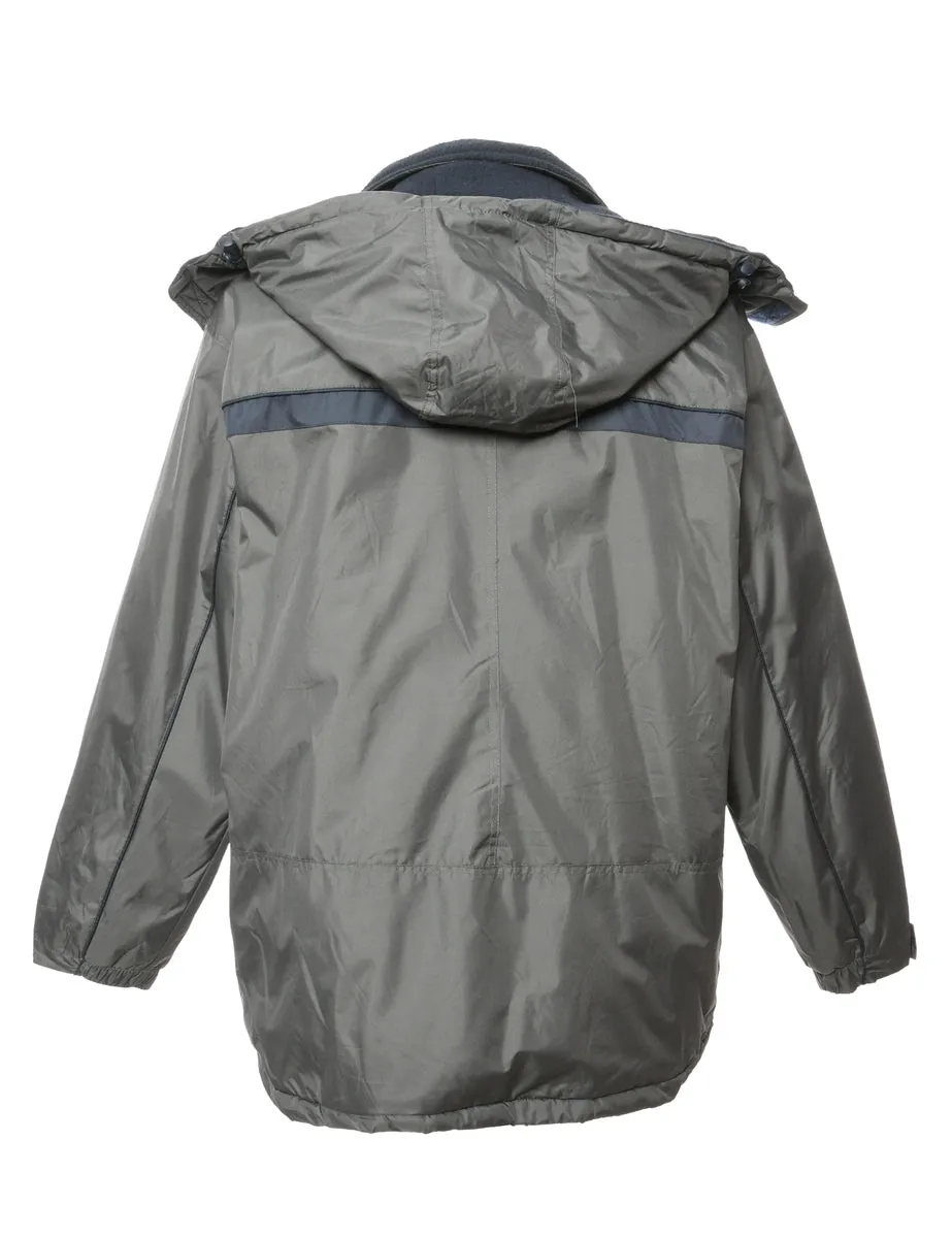 Grey Zip Front Jacket - M