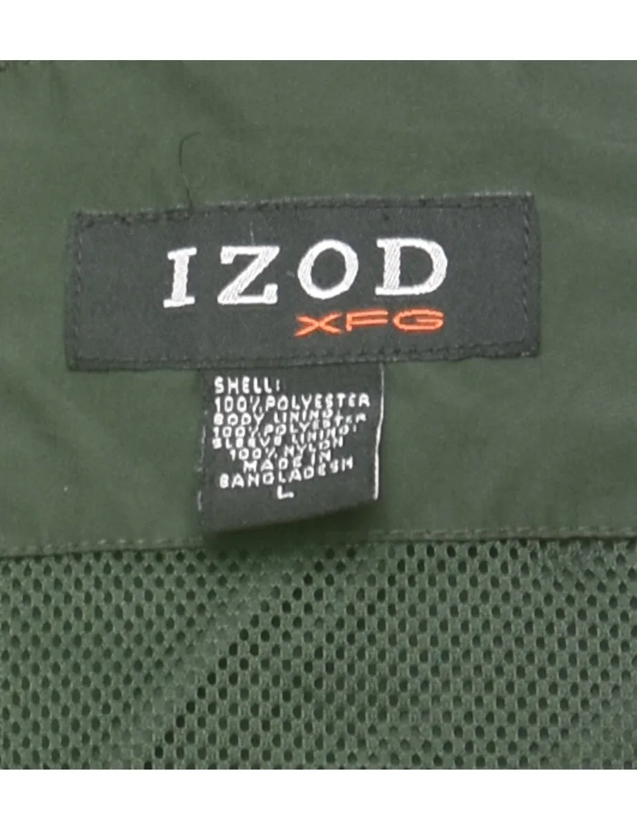 Izod Dark Green Nylon Jacket - L