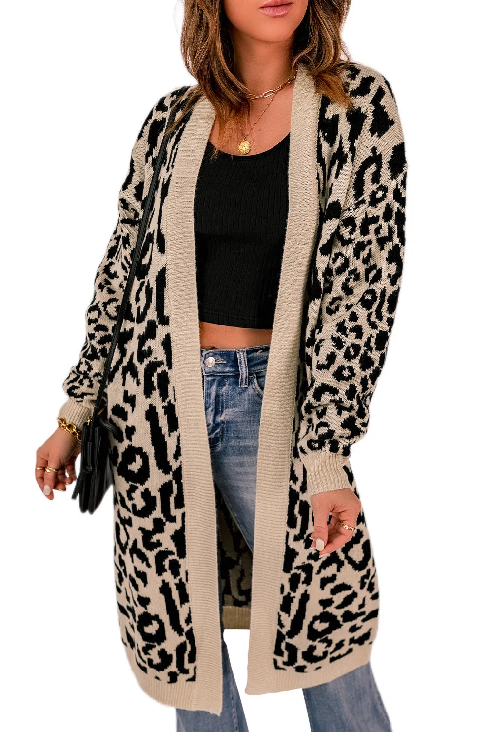 Leo Leopard Cardigan Plus