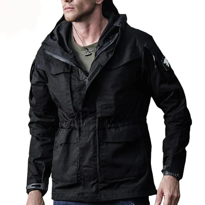 M65 UK US Army Windbreaker Military Field Jackets Men's Waterproof Coat Hoodie