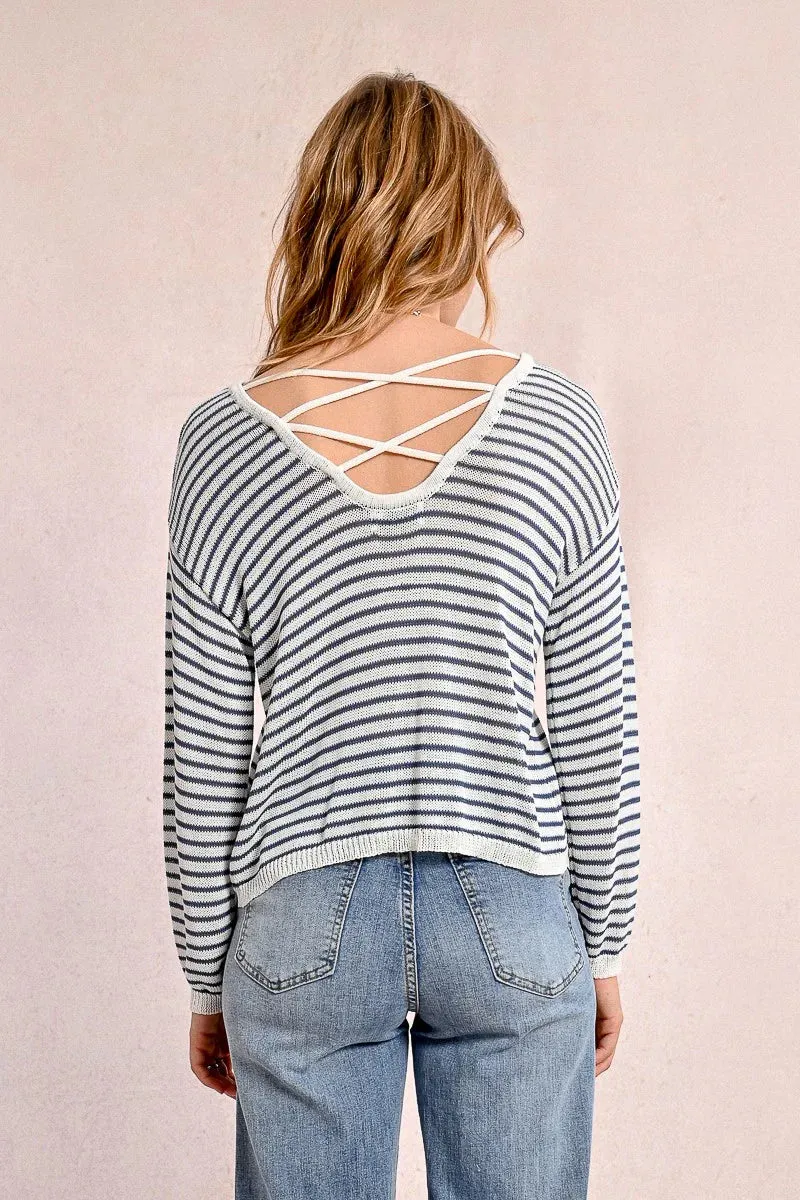MARIBEL STRIPED SWEATER