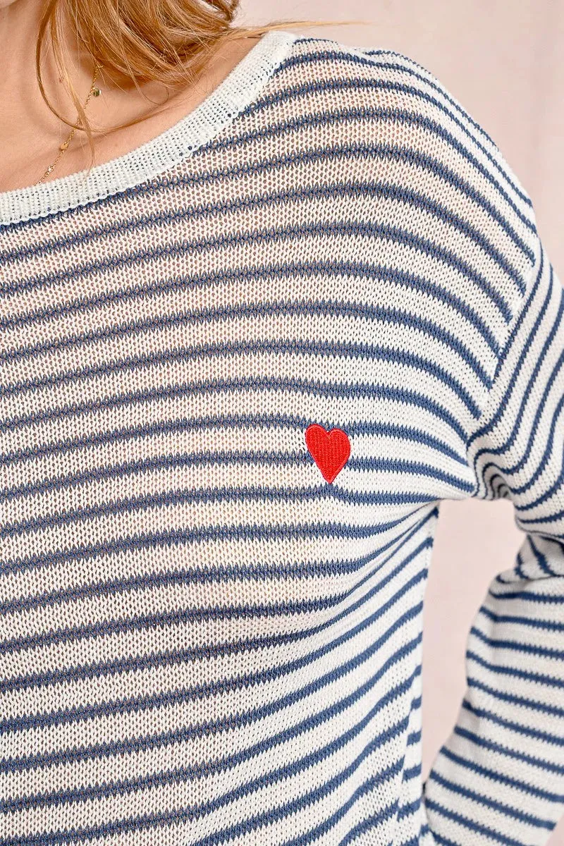 MARIBEL STRIPED SWEATER