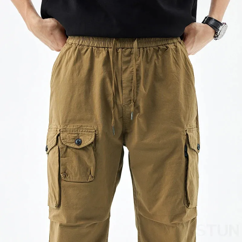 Mens Harem Pants Loose Casual Joggers Sweatpants Men Cargo Pants Pleated Tapered Multi