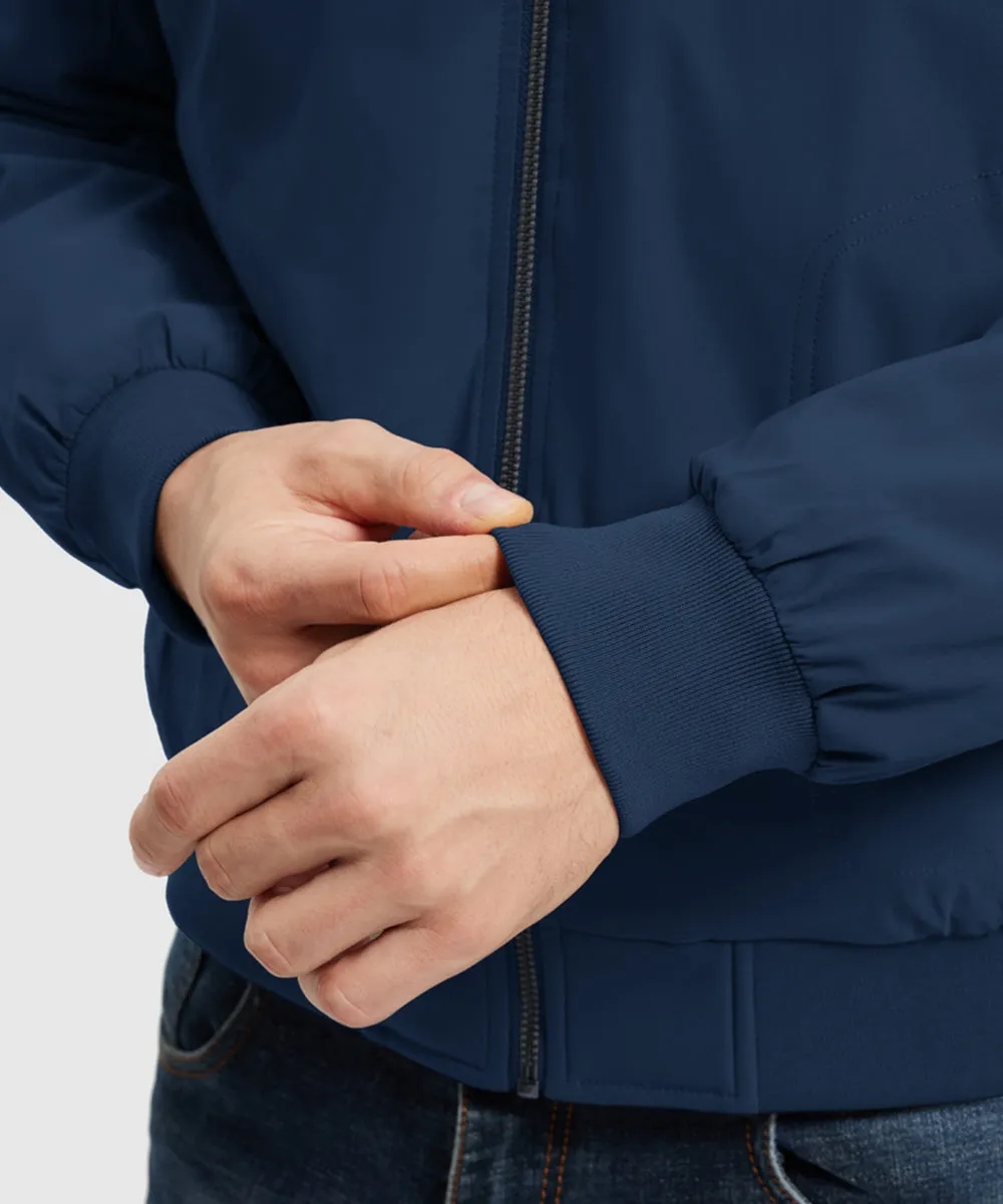 Men's Quilted Cotton Stand Collar Jacket