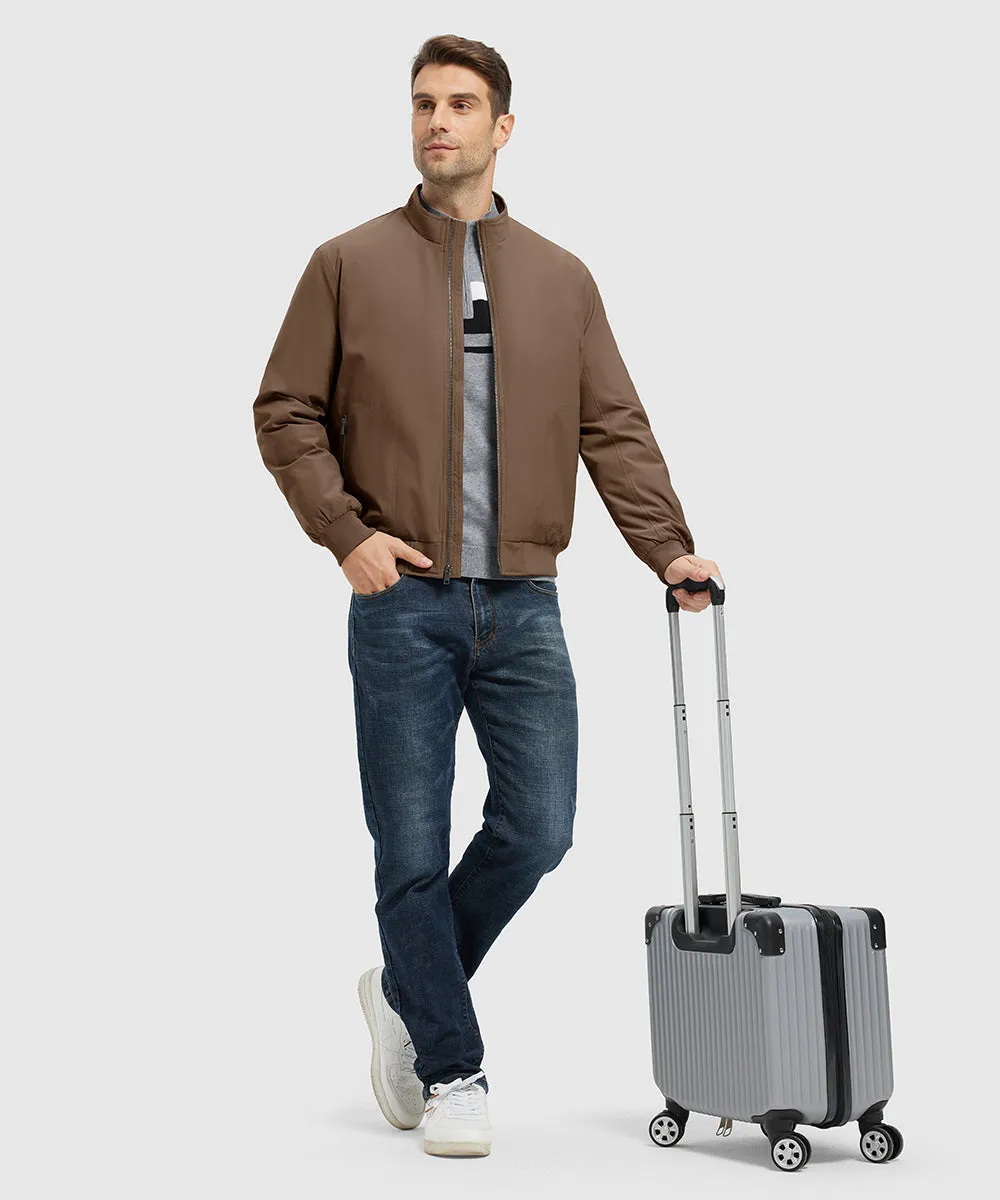 Men's Quilted Cotton Stand Collar Jacket