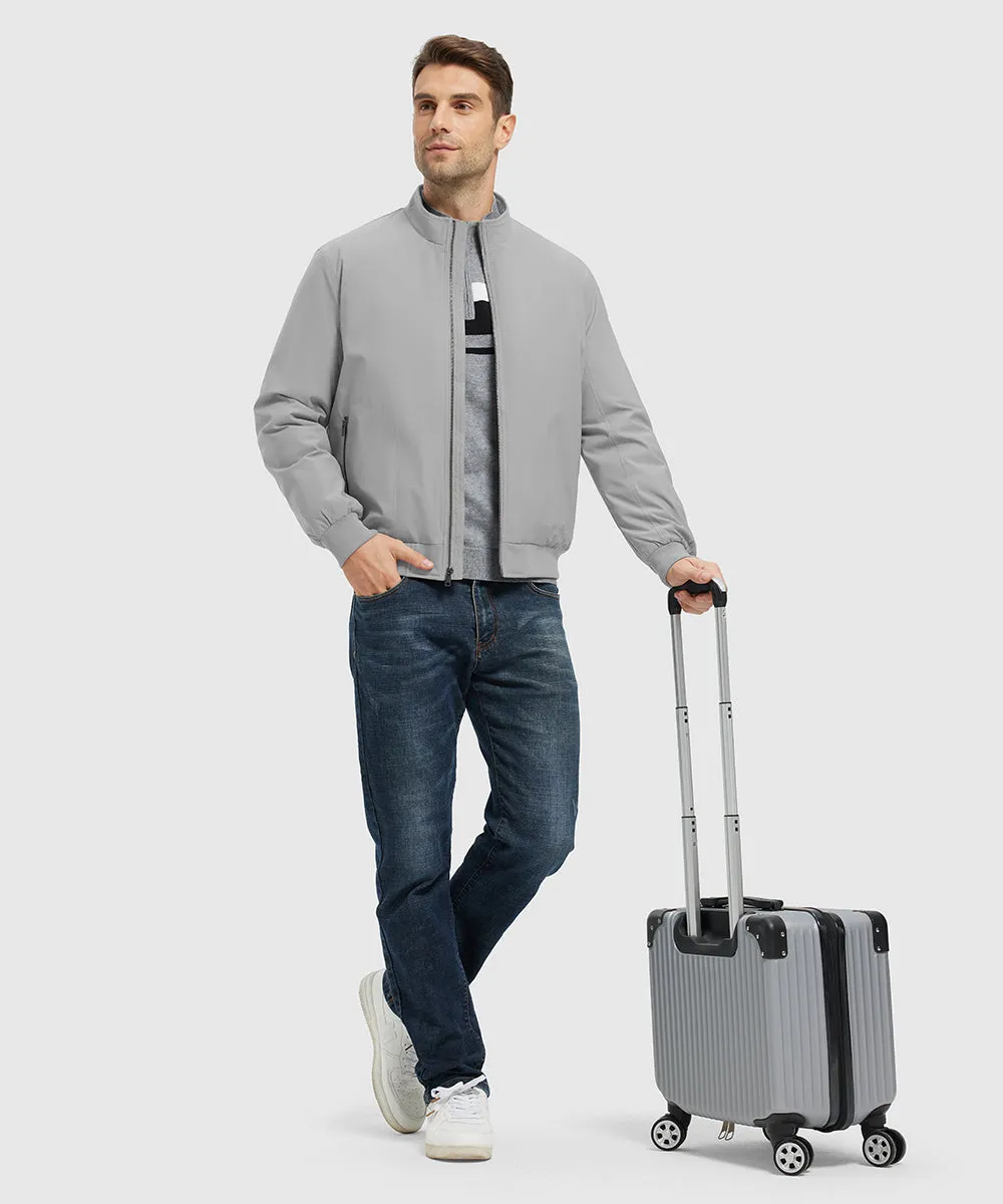 Men's Quilted Cotton Stand Collar Jacket