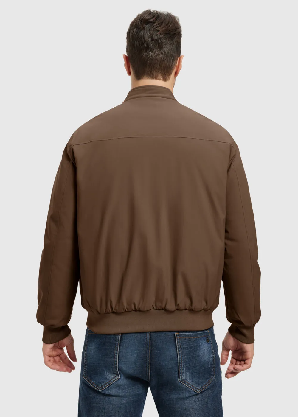 Men's Quilted Cotton Stand Collar Jacket