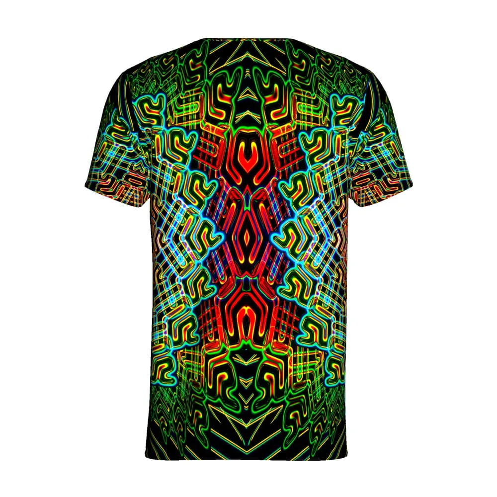 Mens Rave Shirt | Psy Clothing | Sacred Geomery Shirt | Fractal Shirt | Sacral (TS)