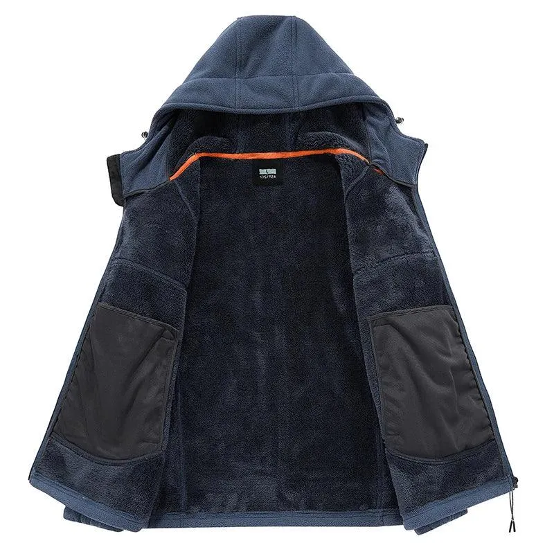 Men's Tactical Fleece Jacket - Casual Windproof Outwear Winter Climbing Jackets
