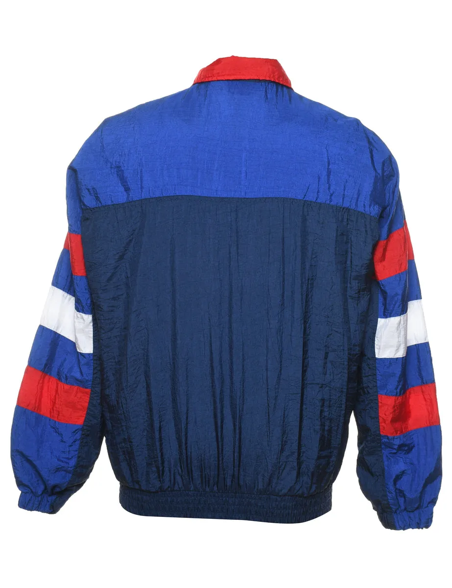 Navy, Red & White Contrast 1990s Nylon Jacket - M
