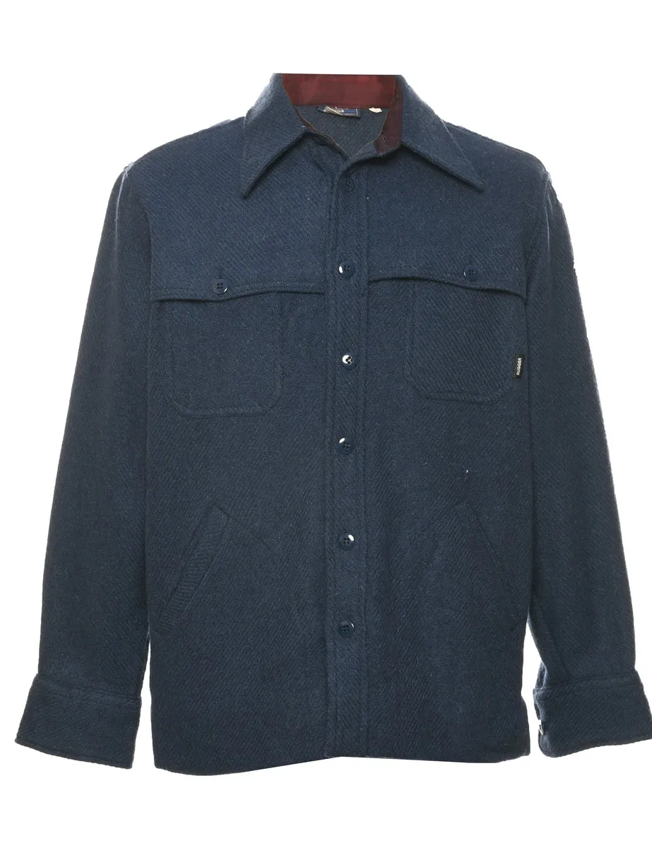 Navy Wool Jacket - M