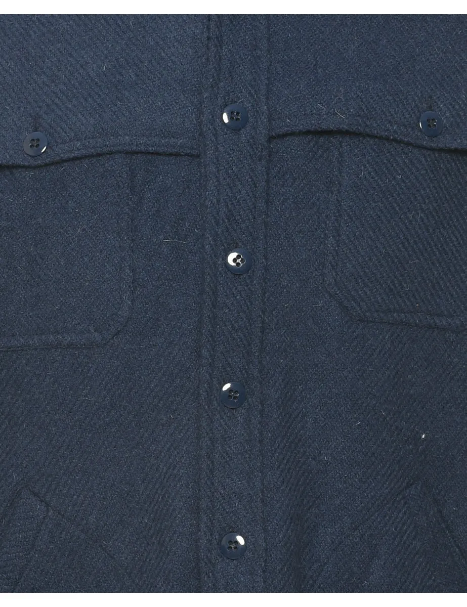 Navy Wool Jacket - M
