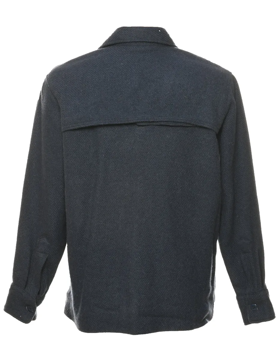Navy Wool Jacket - M