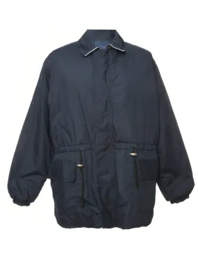 Navy Zip Front Jacket - M