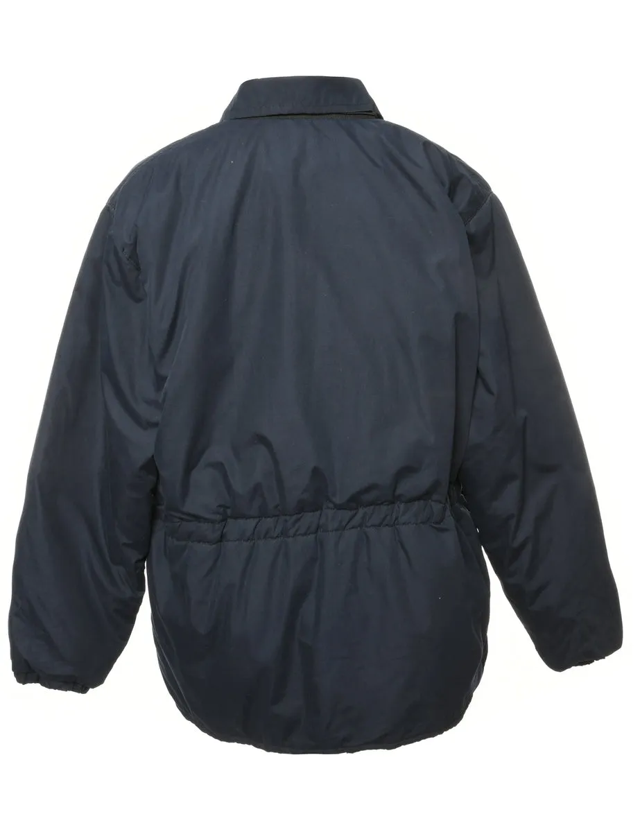 Navy Zip Front Jacket - M