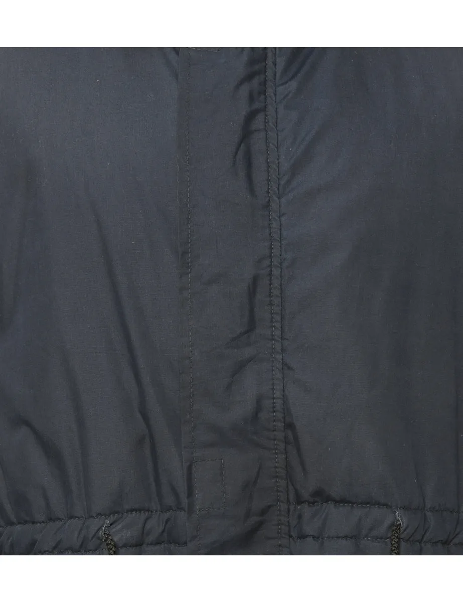 Navy Zip Front Jacket - M