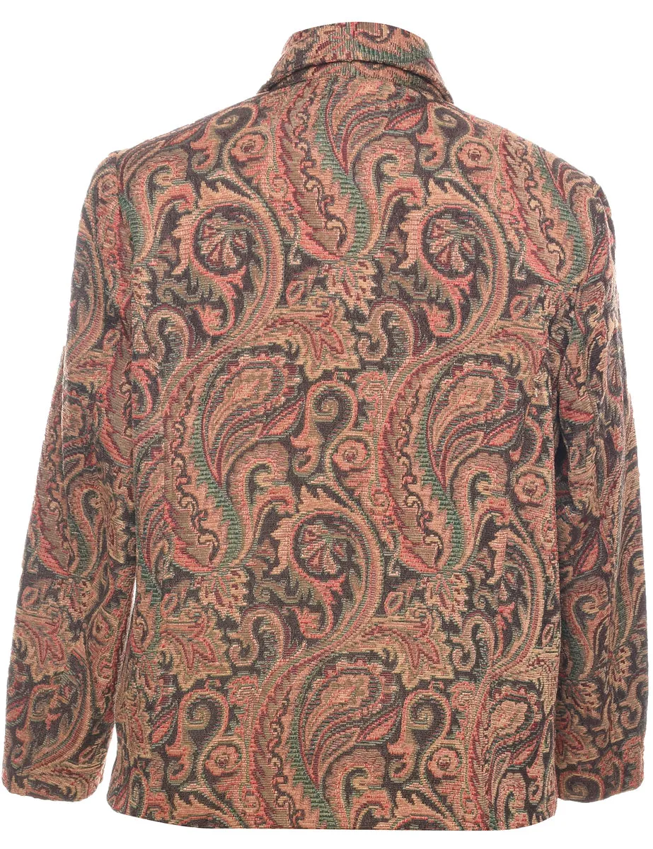 Paisley Pattern Tapestry Jacket - XS