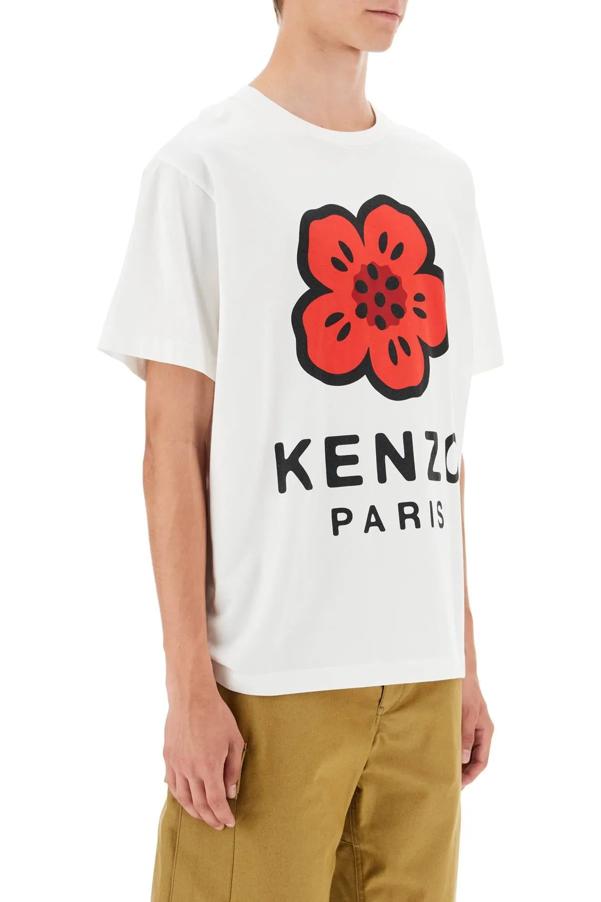 "boke flower printed t-shirt FE65TS4754SO OFF WHITE
