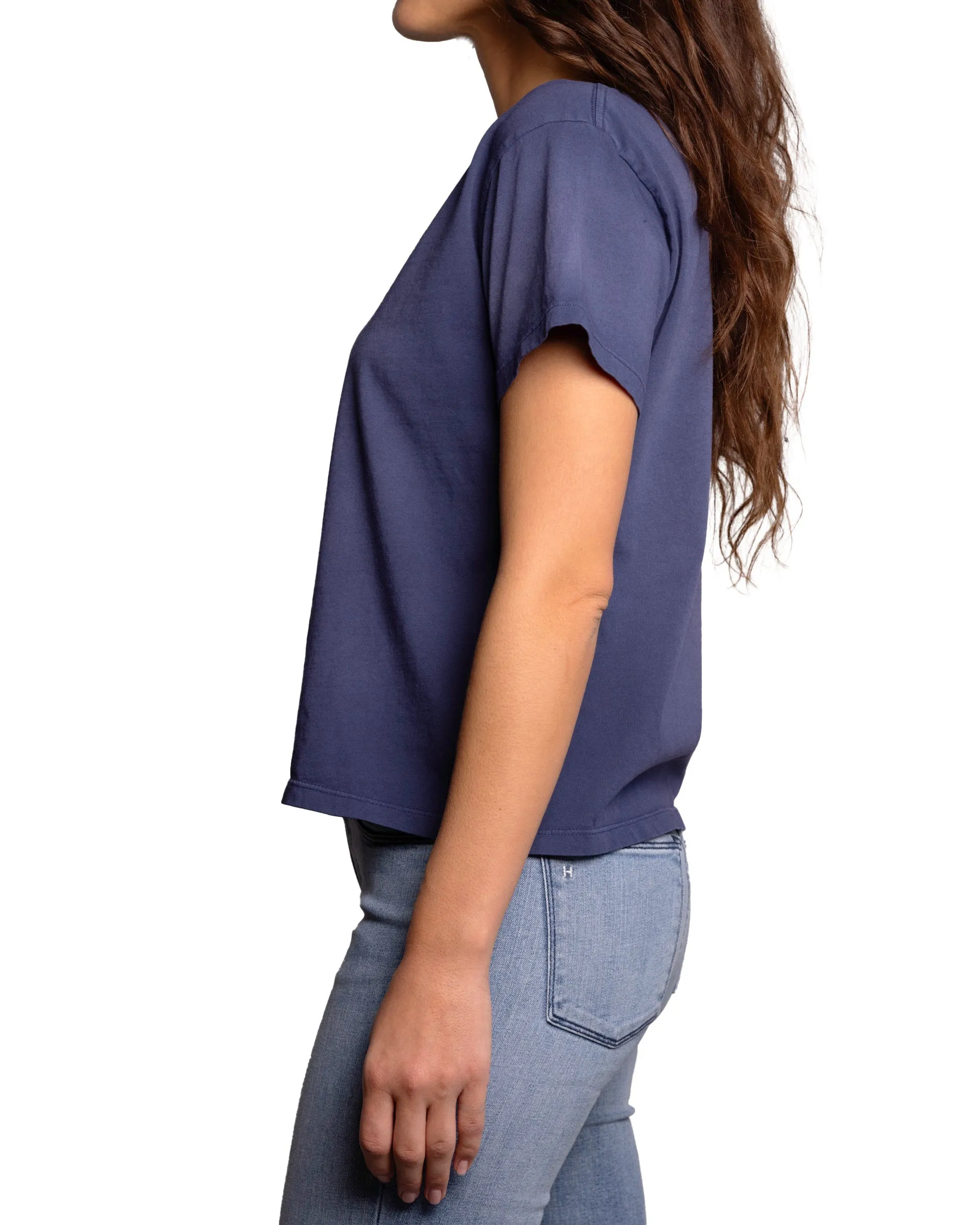 Relaxed Crew T-shirt : Vintage Faded Blue Haze