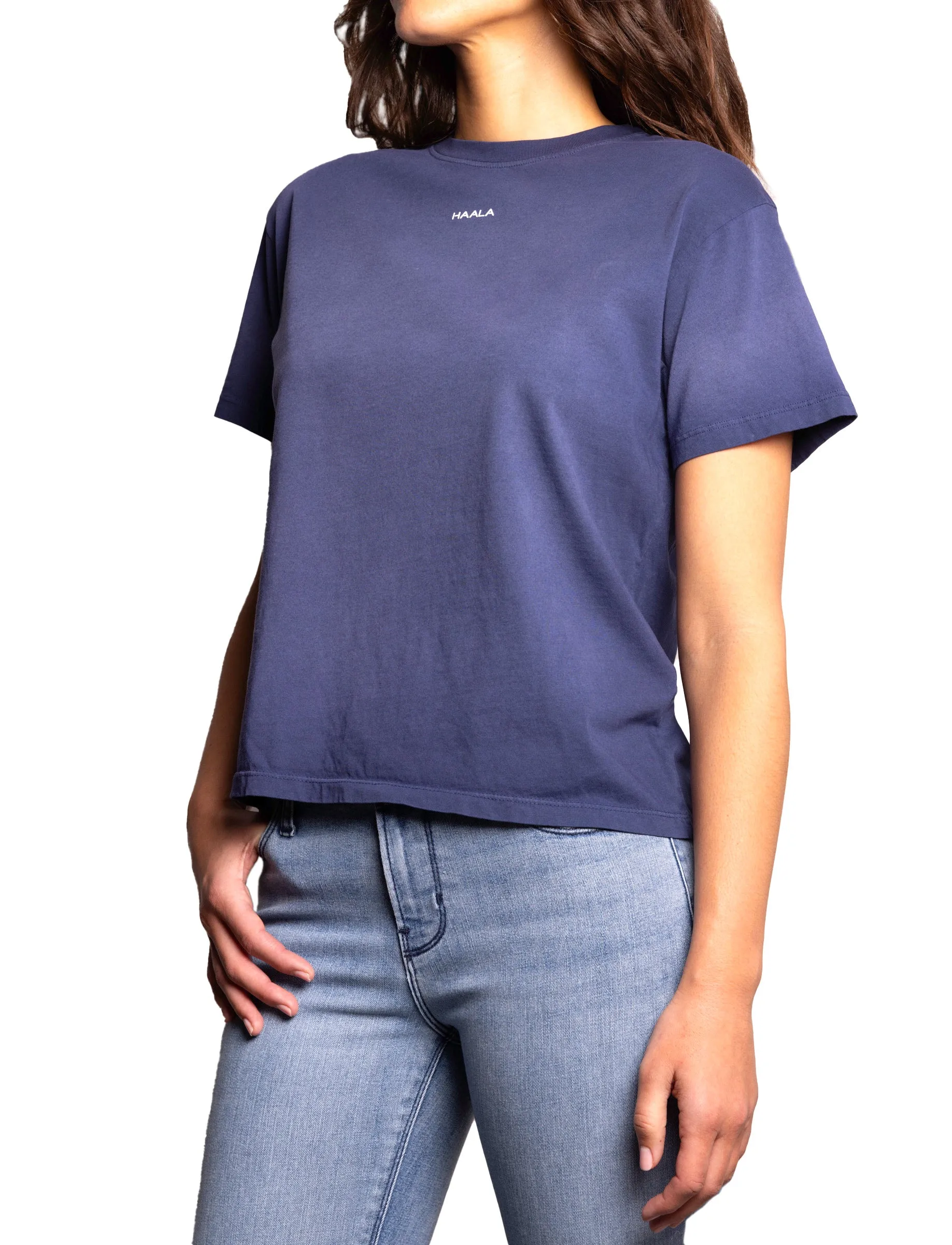 Relaxed Crew T-shirt : Vintage Faded Blue Haze