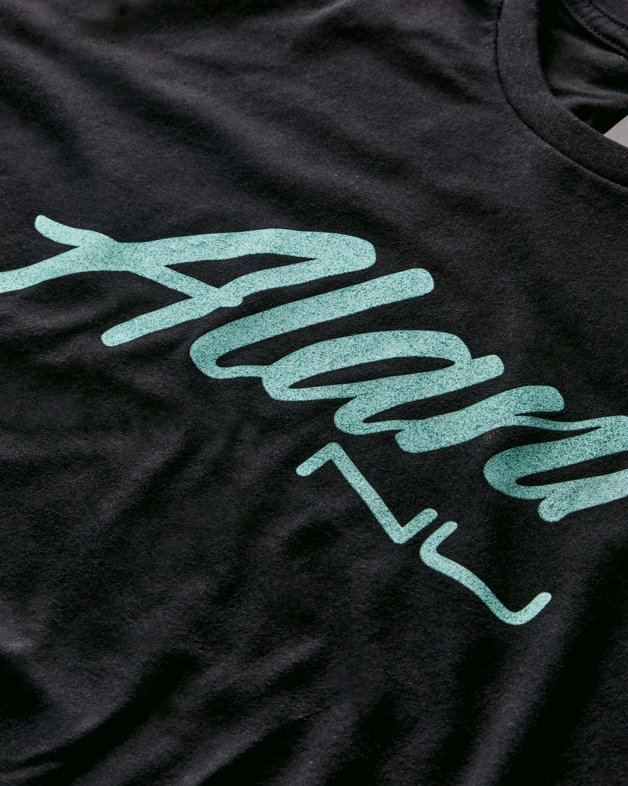 Seafoam On Black T-Shirt