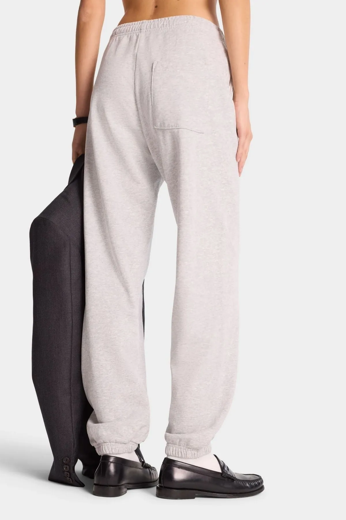 Sporty & Rich NY Health Club Sweatpant - Heather Grey/ Navy