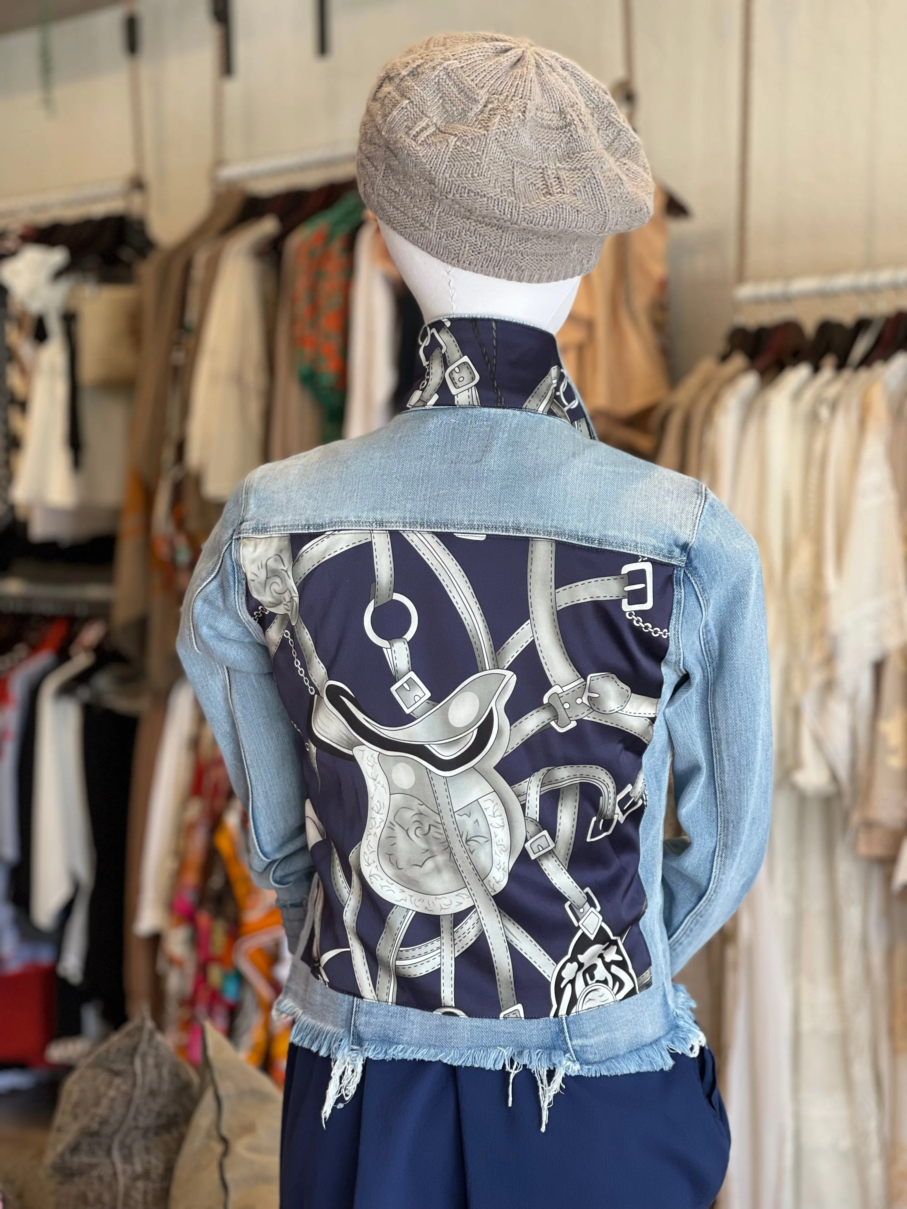 The Light Denim Jacket / Silver Equestian