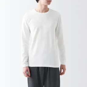 Thick Cotton Crew Neck Long Sleeve T-shirt 
