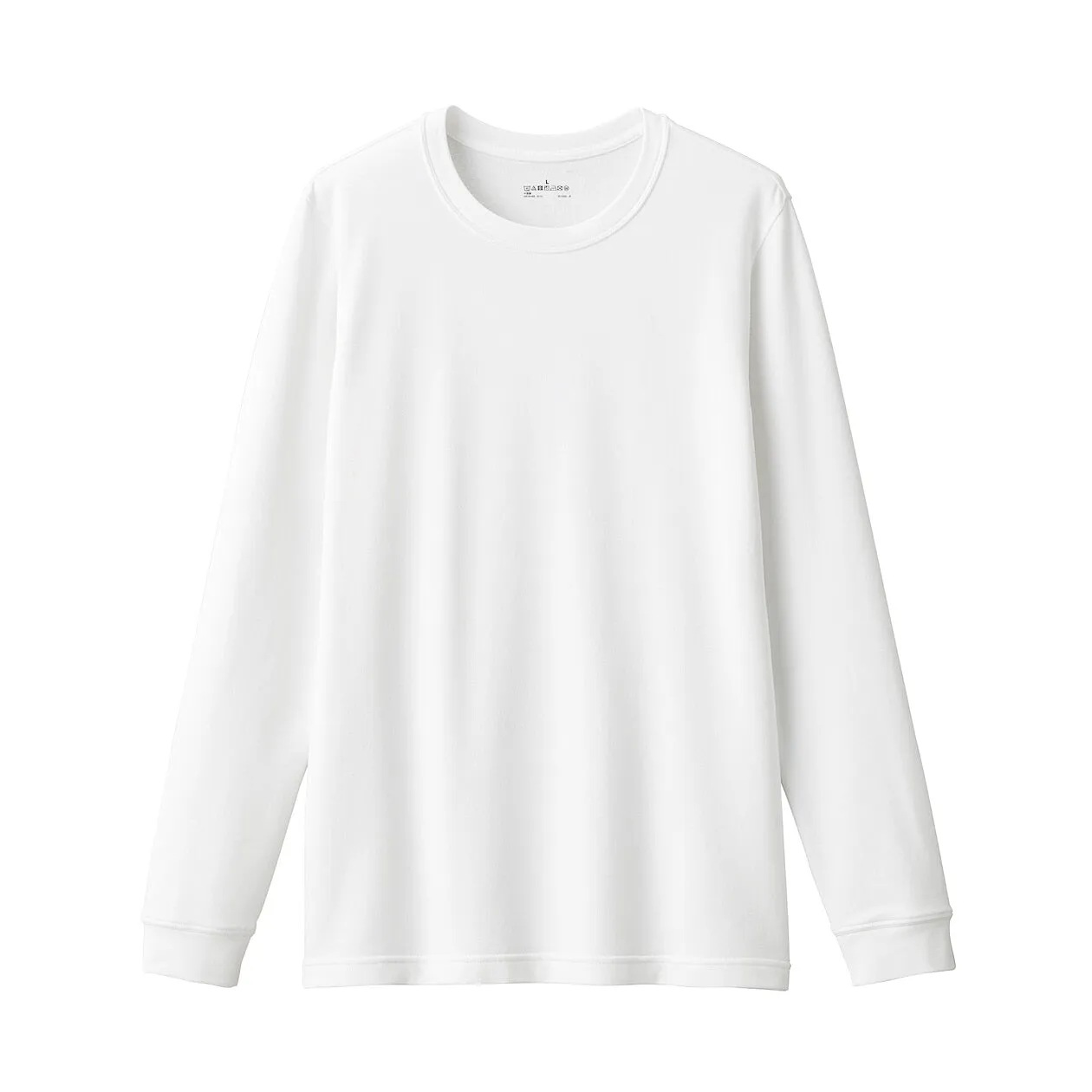 Thick Cotton Crew Neck Long Sleeve T-shirt 