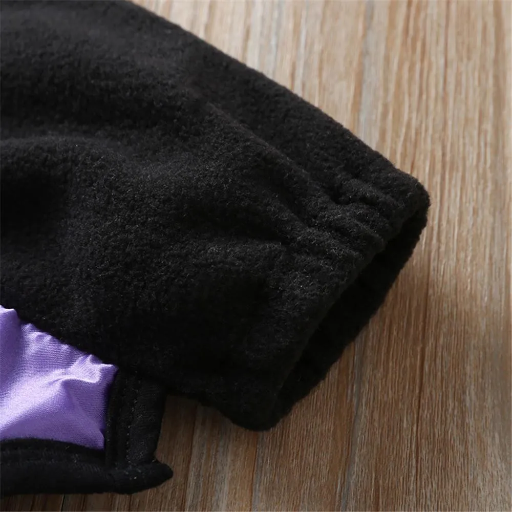 Unisex Halloween Bat Hooded Long Sleeve Jackets