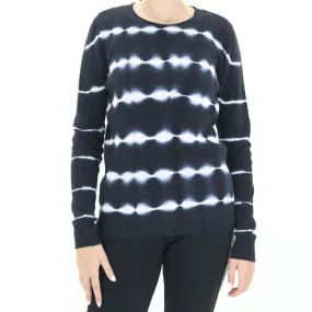 Women's Striped Ombre Sweaters,Black