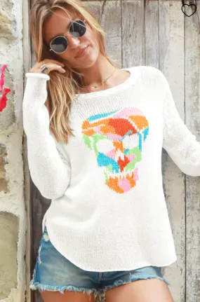 WS Rainbow Skull Sweater